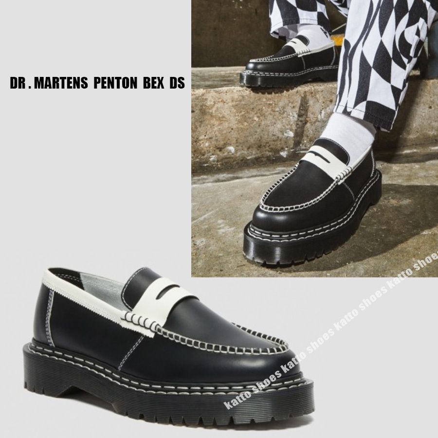 Dr Martens☆PENTON BEX DOUBLE STITCH LOAFER☆厚底☆兼用 (Dr