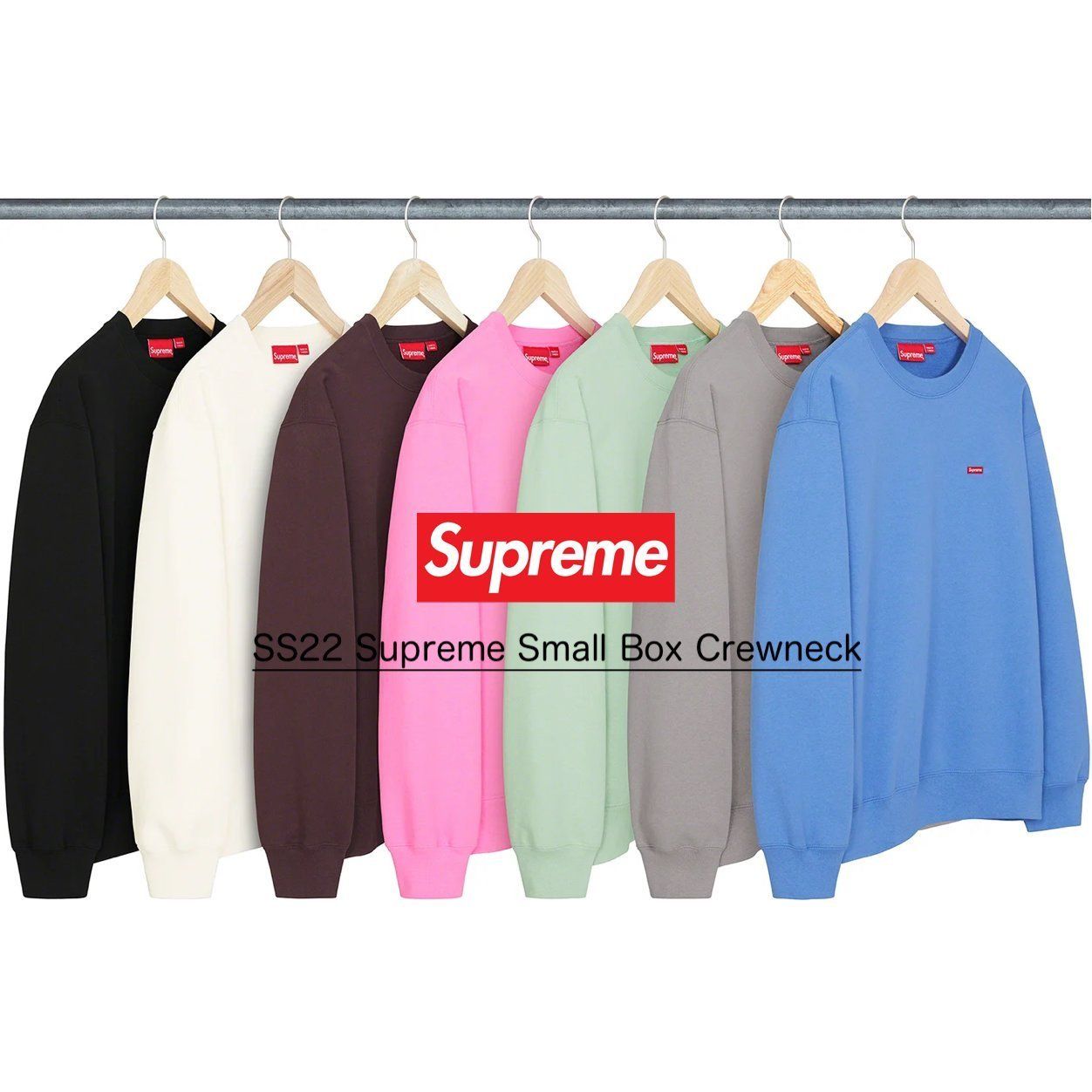 SS22 Supreme Small Box Crewneck スモール ボックス スウェット
