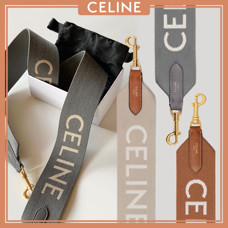 2022SS新色】直営店 セリーヌ ジャカード ロングストラップ (CELINE