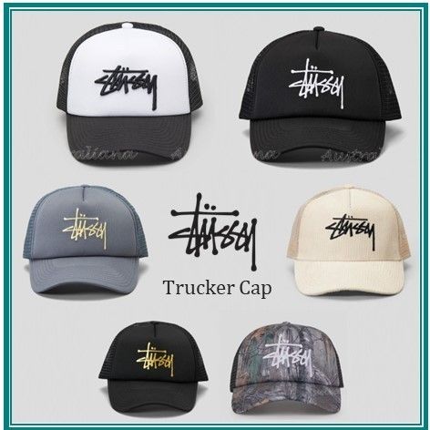 ユニセックス☆ロゴキャップ【STUSSY】Stock Trucker Cap (STUSSY