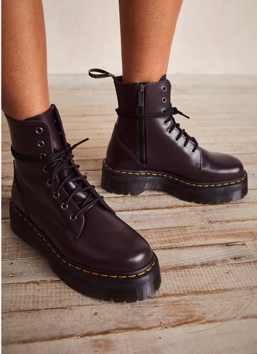 Dr. Martens Jadon Lace-Up Boots＊バーガンディ (Dr.Martens/ショート