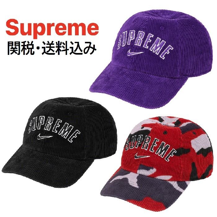 22SS week14 Supreme Nike Arc Corduroy 6-Panel キャップ (Supreme