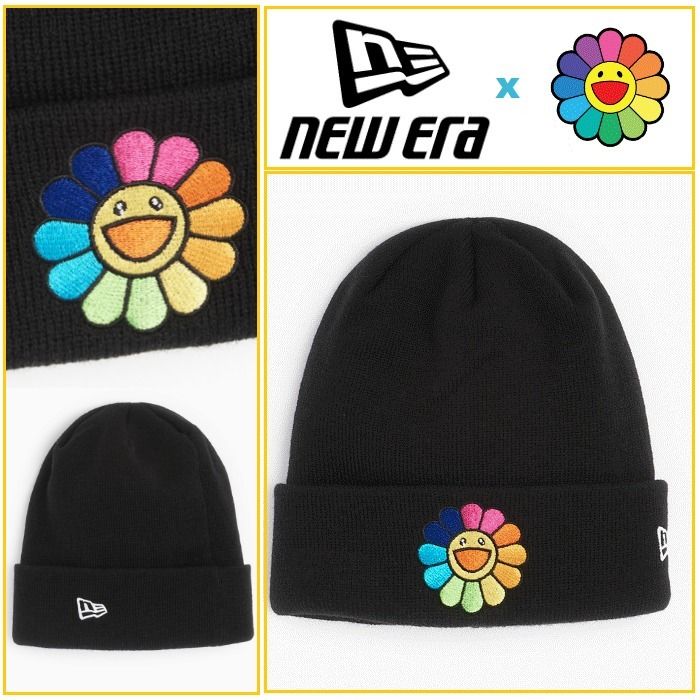 New Era x Takashi Murakami 村上隆 フラワー ビーニー ニット帽 (New