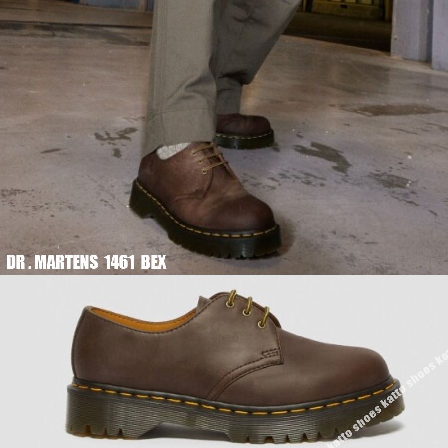 Dr Martens☆1461 BEX☆3ホール☆兼用☆DARK BROWN CRAZY HORSE (Dr