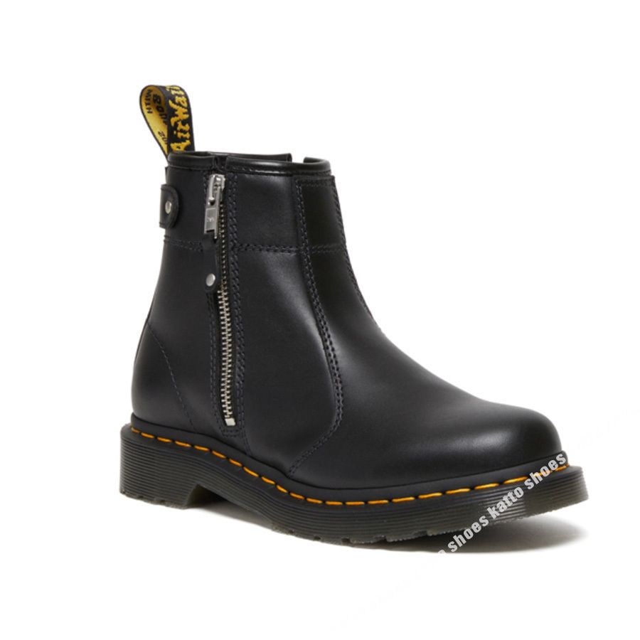 Dr Martens☆2976 TWIN ZIP☆CHELSEA BOOT☆BLACK WANAMA (Dr.Martens