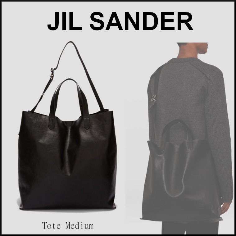 Jil sander＊Tote Medium ミディアムレザートートバッグ＊送料込 (Jil