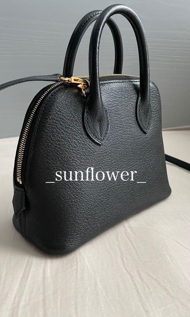 エルメス ミニボリード Bolide mini ノワール/ゴールド金具 (HERMES