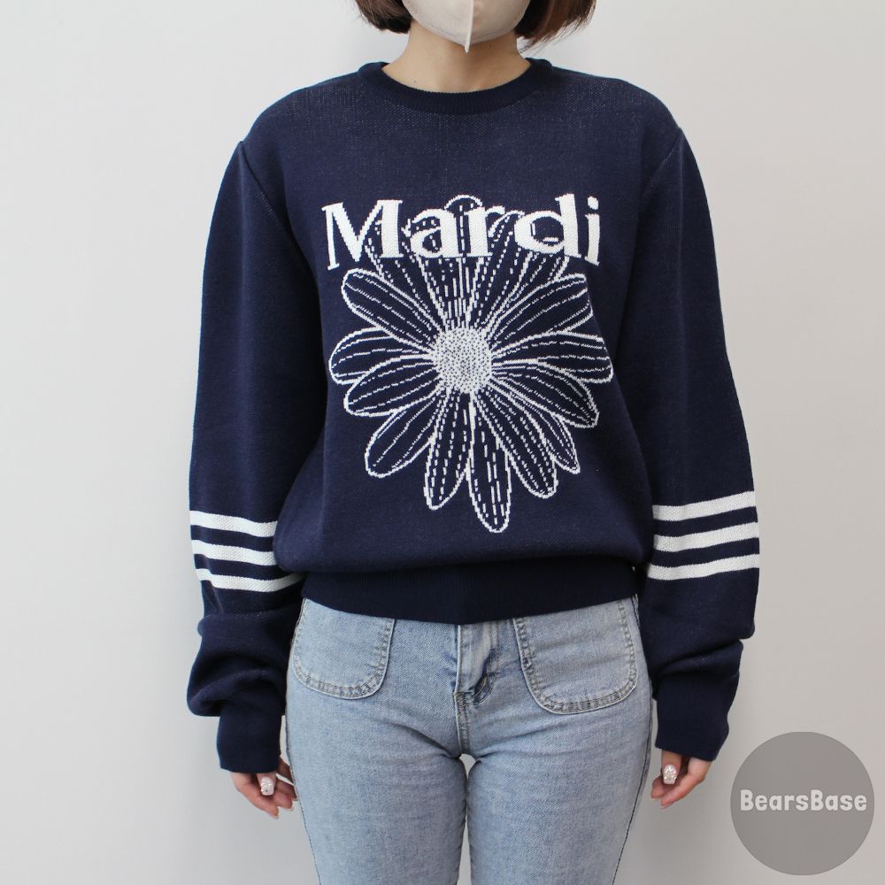 Mardi Mercredi MARDI FLOWER KNIT PULLOVER BBH5658 (Mardi Mercredi