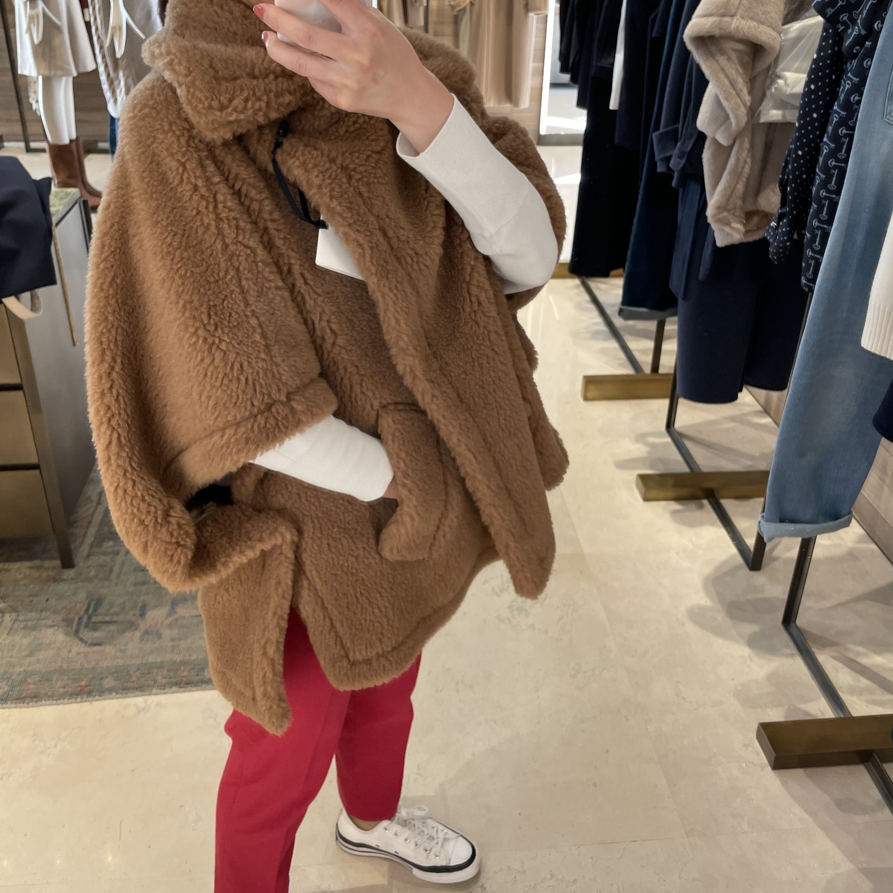 正規品☆Max Mara☆カラバリあり♪テディベアケープ/TEBE (Max Mara