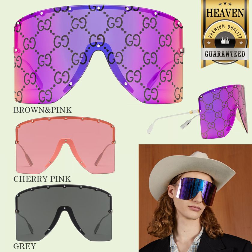 累積売上第1位【GUCCI☆グッチ】マスクシェイプサングラス (GUCCI