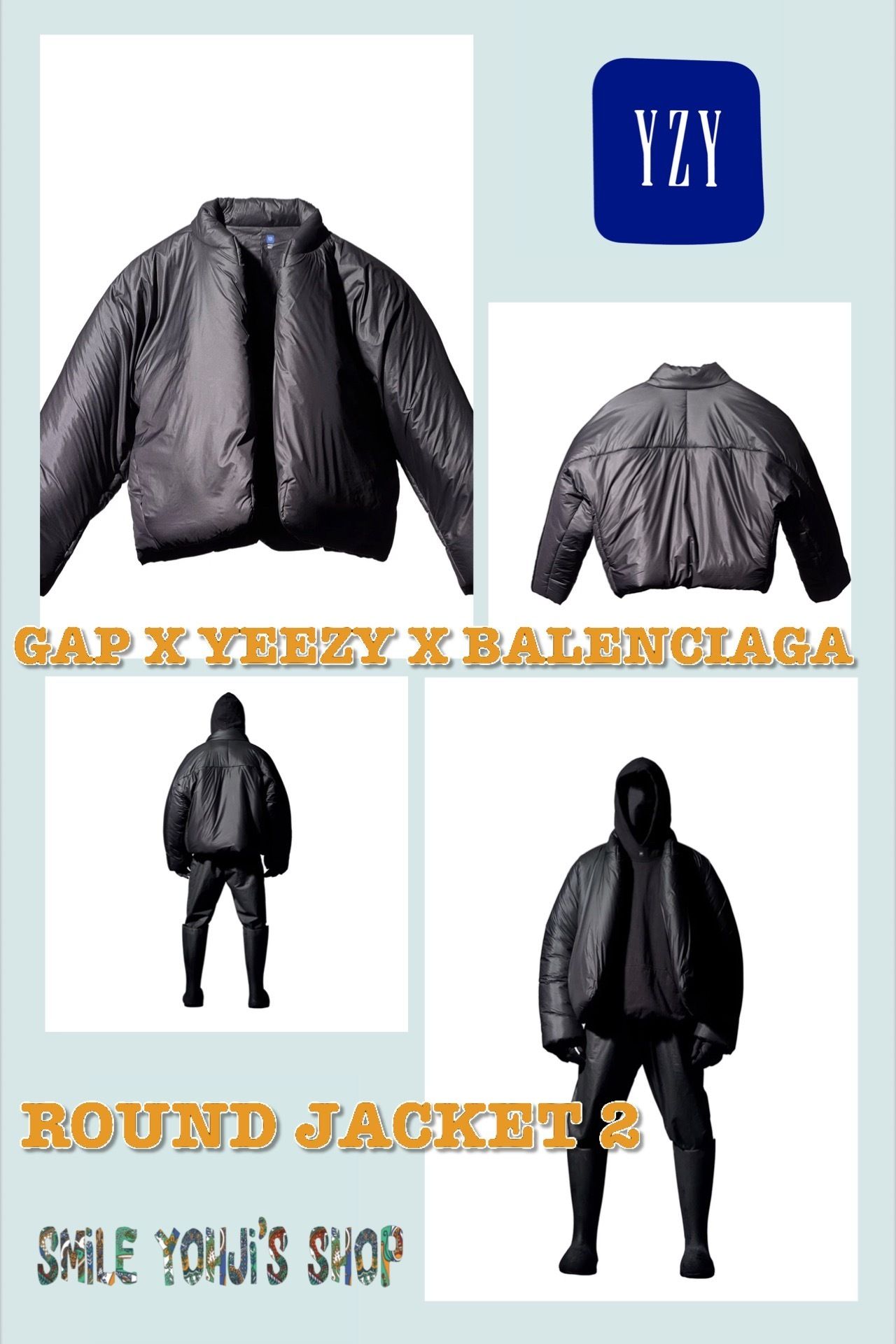 ☆大人気☆GAP × YEEZY × BALENCIAGA ROUND JACKET 2 (YEEZY