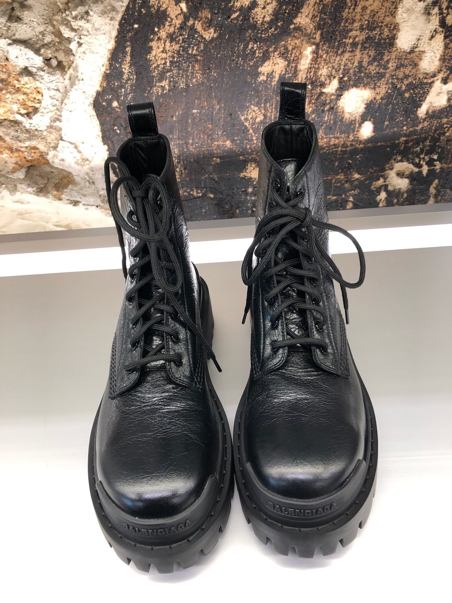 BALENCIAGA】STRIKE LACE-UP ブーツ レースアップ マット (BALENCIAGA