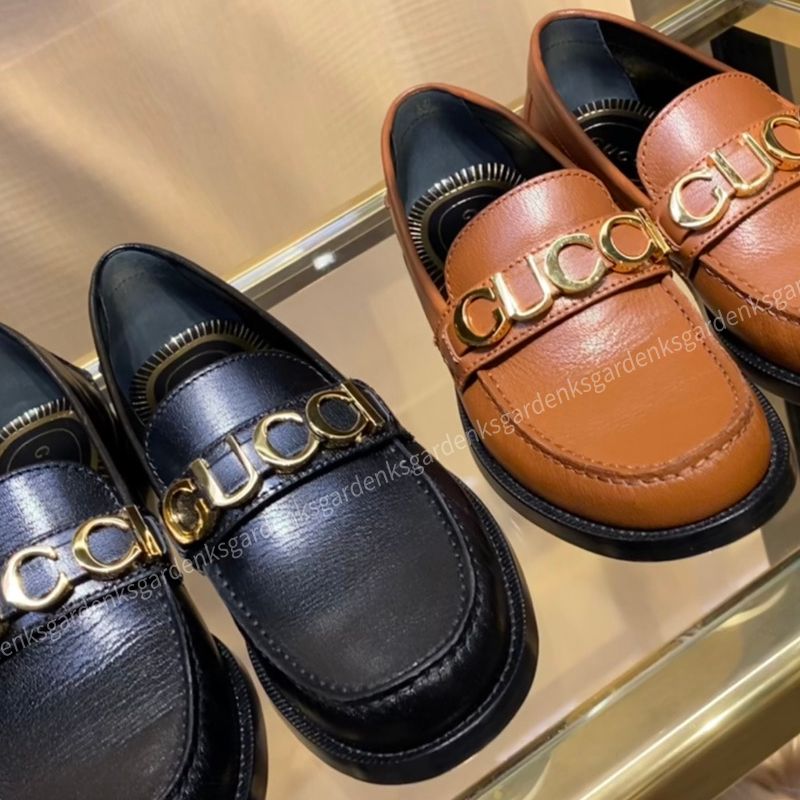 GUCCI☆GUCCI レザー ウィメンズ ローファー☆すぐ届く！ (GUCCI