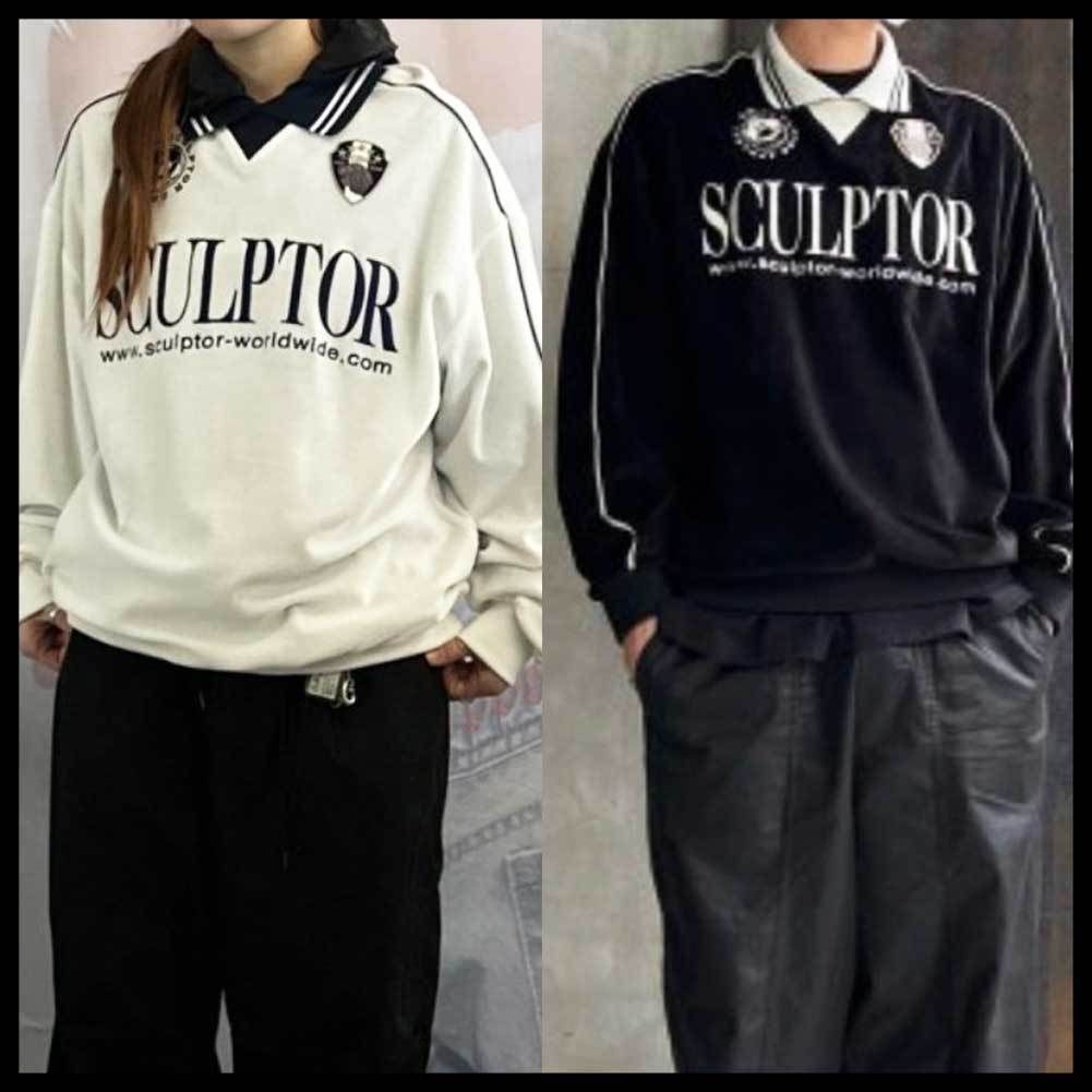 22FW○SCULPTOR○VELOUR SOCCER JERSEY スウェット 男女兼用 (SCULPTOR