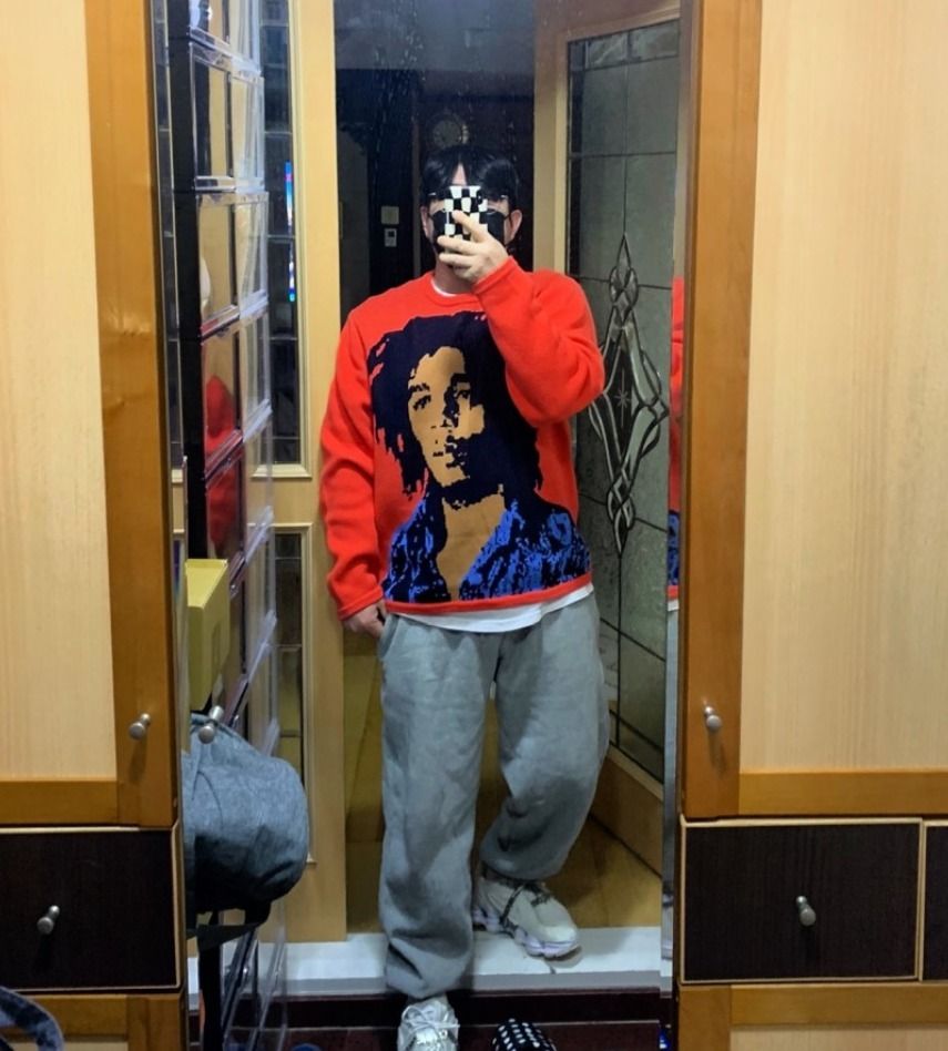 ☆関税込☆Stussy☆Stussy Bob Marley Sweater Red☆ニット (STUSSY