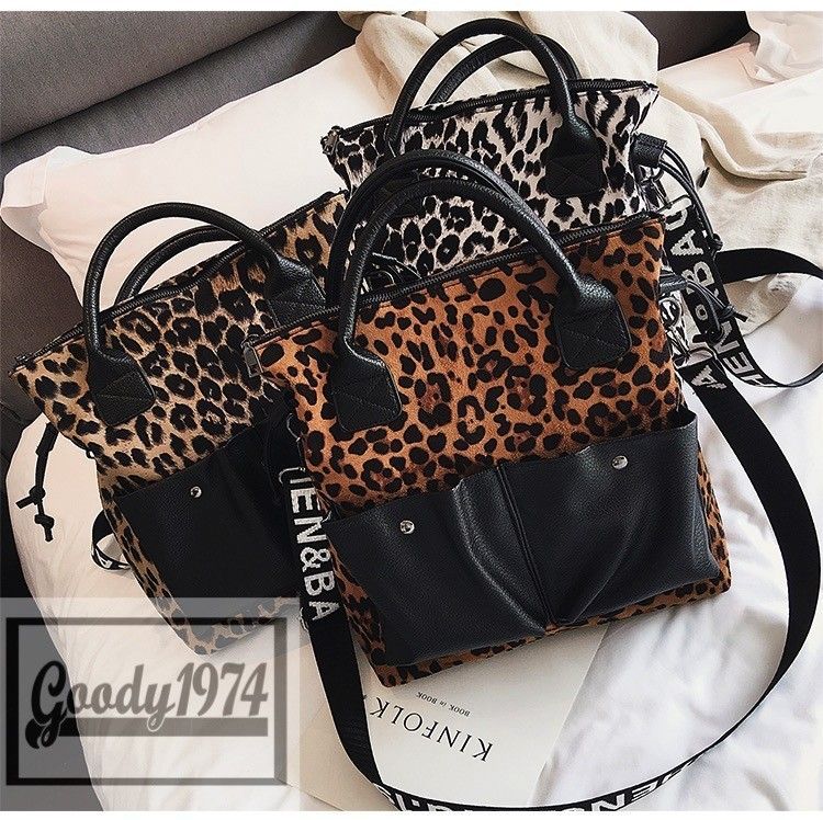 ショルダーバッグ トートバッグ レオパード柄 ヒョウ柄 (ショルダー