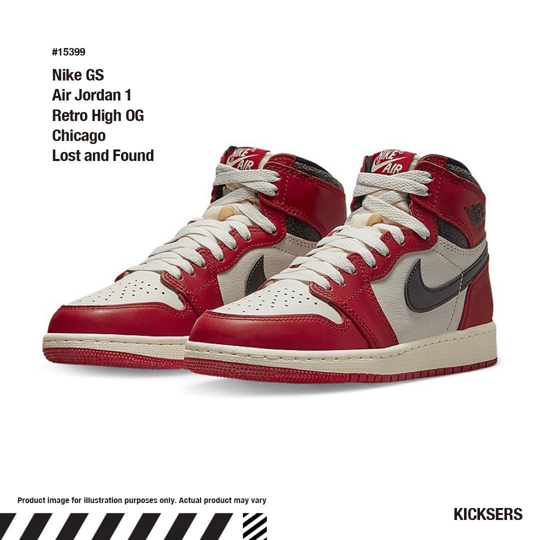 Nike GS Air Jordan 1 Chicago Lost and Found ジョーダンシカゴ (Nike