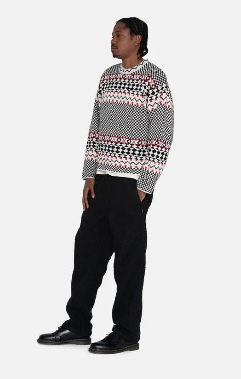 ☆送料・関税込☆Stussy☆JACQUARD KNIT CREW☆ニット☆ (STUSSY