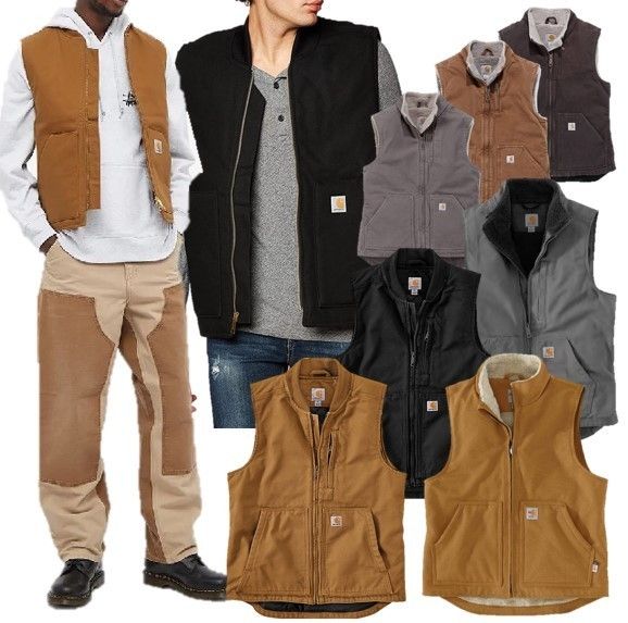 全11色 Carhartt ダックキャンバス ダウンベスト 直営店買付品