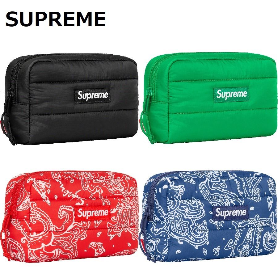 関税込 22AW Week14 Supreme Puffer Pouch ポーチ (Supreme/バッグ