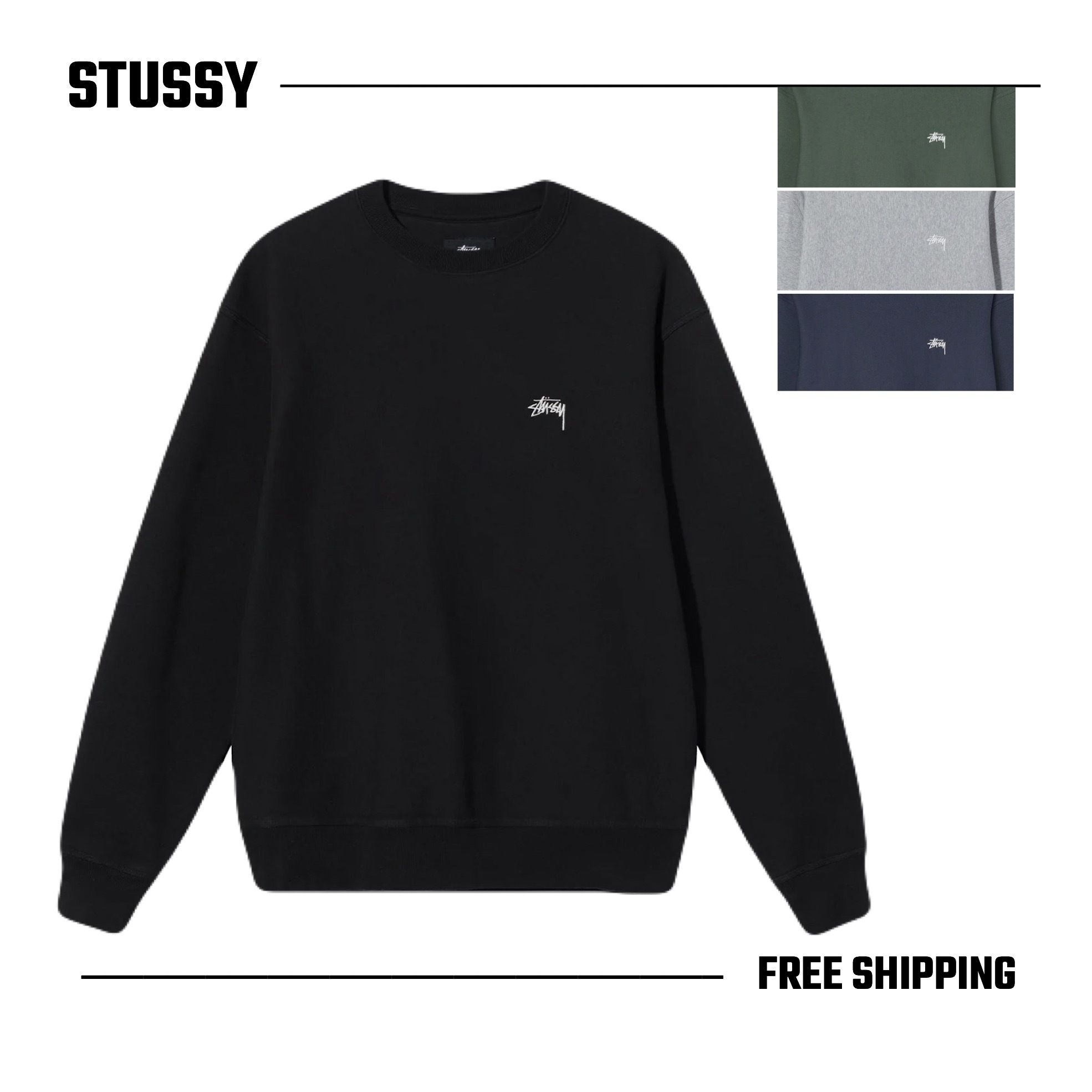 新作アイテム22'* Stussy Stock Logo Crew (STUSSY/スウェット