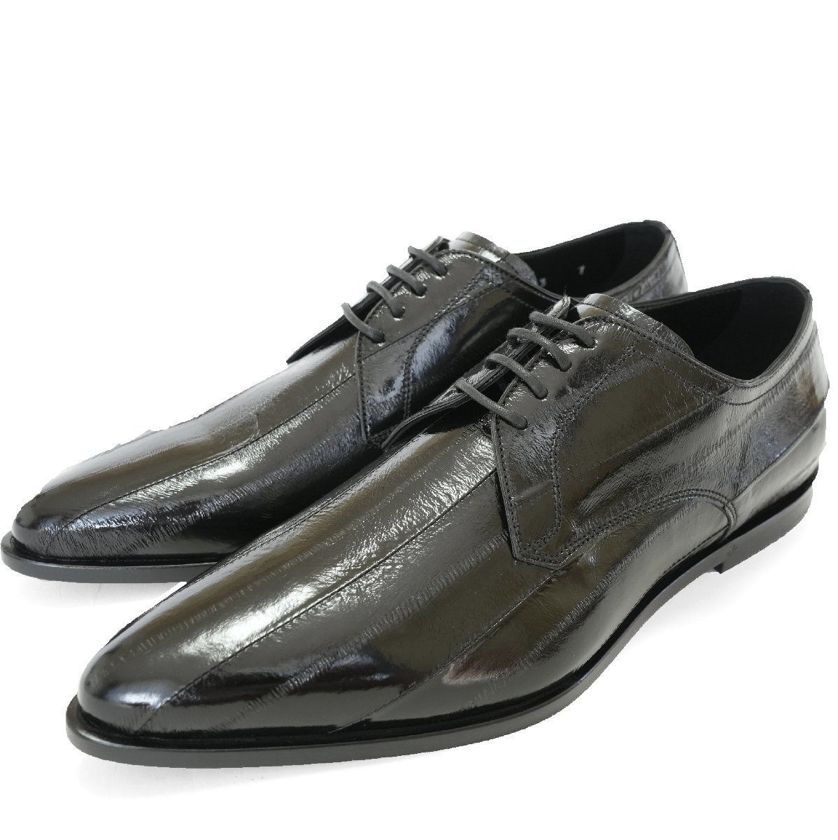 23DOLCE&GABBANAダービーシューズ イールレザー42ドレスシューズ