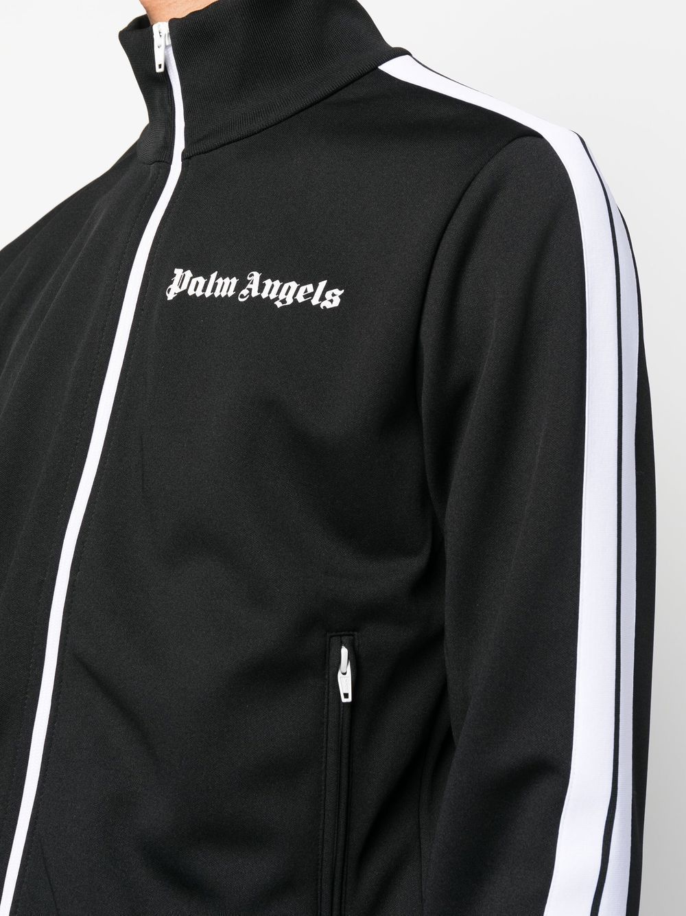 関税・送料込 Palm Angels BLACK ジャケット (Palm Angels/ジャージ