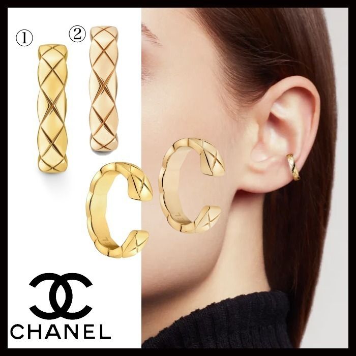 CHANEL ココクラッシュ コレクション イエローゴールド イヤカフ