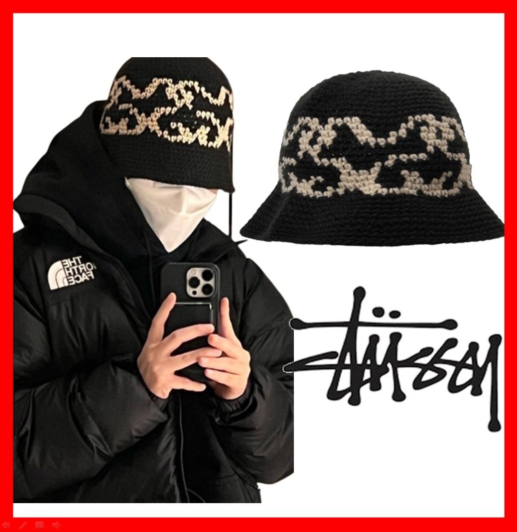 ☆人気☆【STUSSY】☆SS Knit Bucket Hat☆Black☆ (STUSSY/ハット