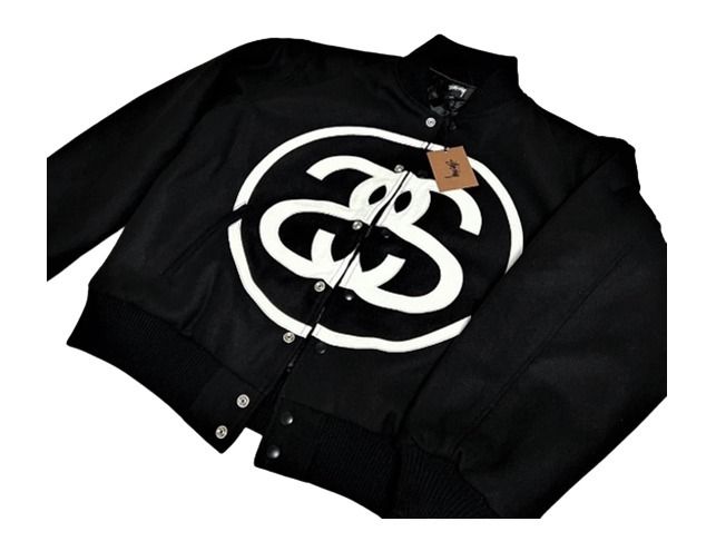 ☆関税込☆Stussy☆Stussy SS Link Varsity Jacket Black☆ (STUSSY
