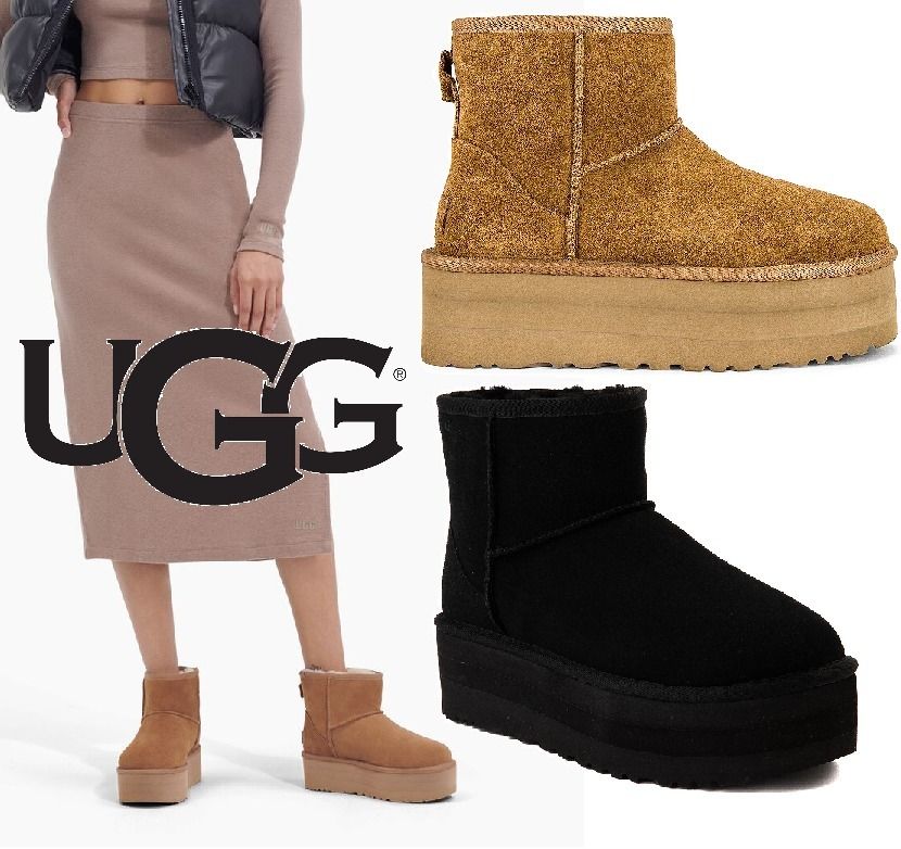 ほぼ完売【超人気】UGG Classic Mini Platform厚底ブーツ (UGG