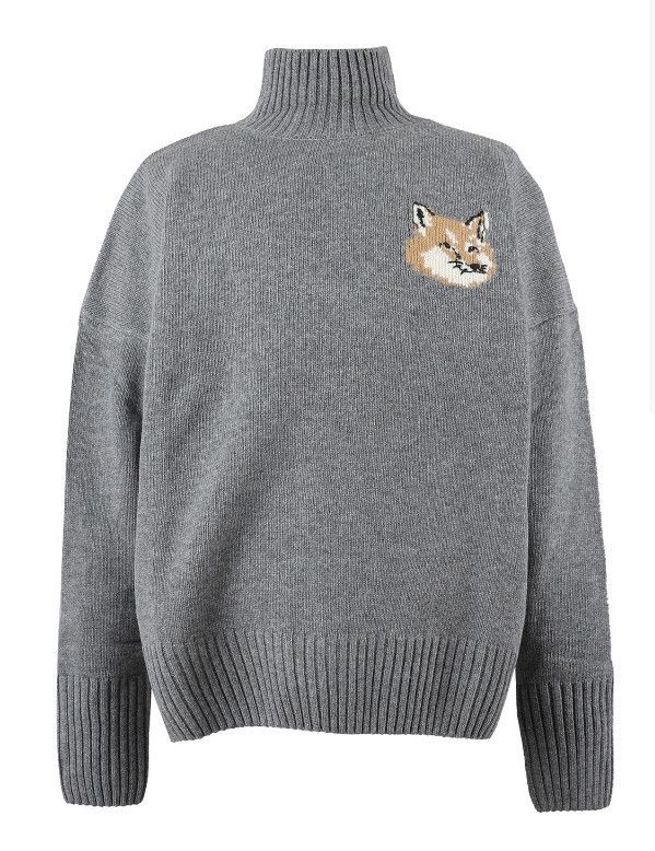☆MAISON KITSUNE☆FOX HEAD ハイネックニット (MAISON KITSUNE/ニット