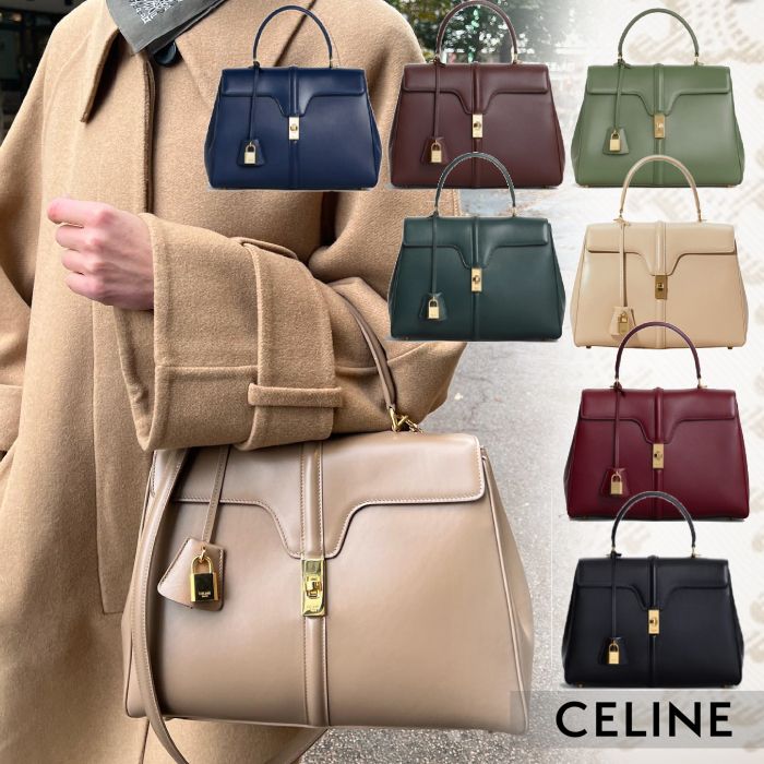 入手困難【CELINE】 クラシック16（セーズ）カーフスキン バッグ