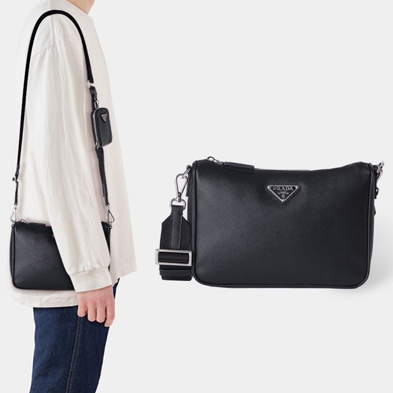 関税負担なし☆PRADA プラダサフィアーノレザーショルダーバッグ
