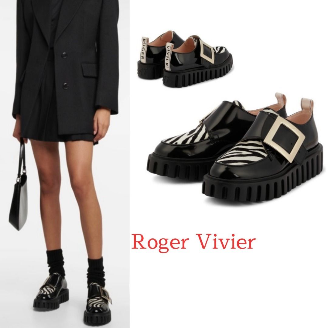 ロジェ・ヴィヴィエ】ローファー ヴィヴ ゴーシック ブラック (Roger