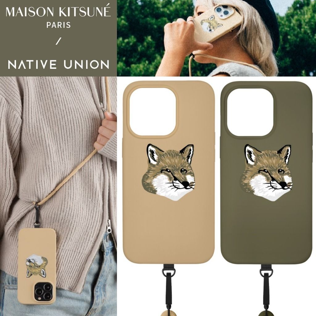 MAISON KITSUNE×NATIVE UNION】FOX Head Sling Case iPhone (MAISON