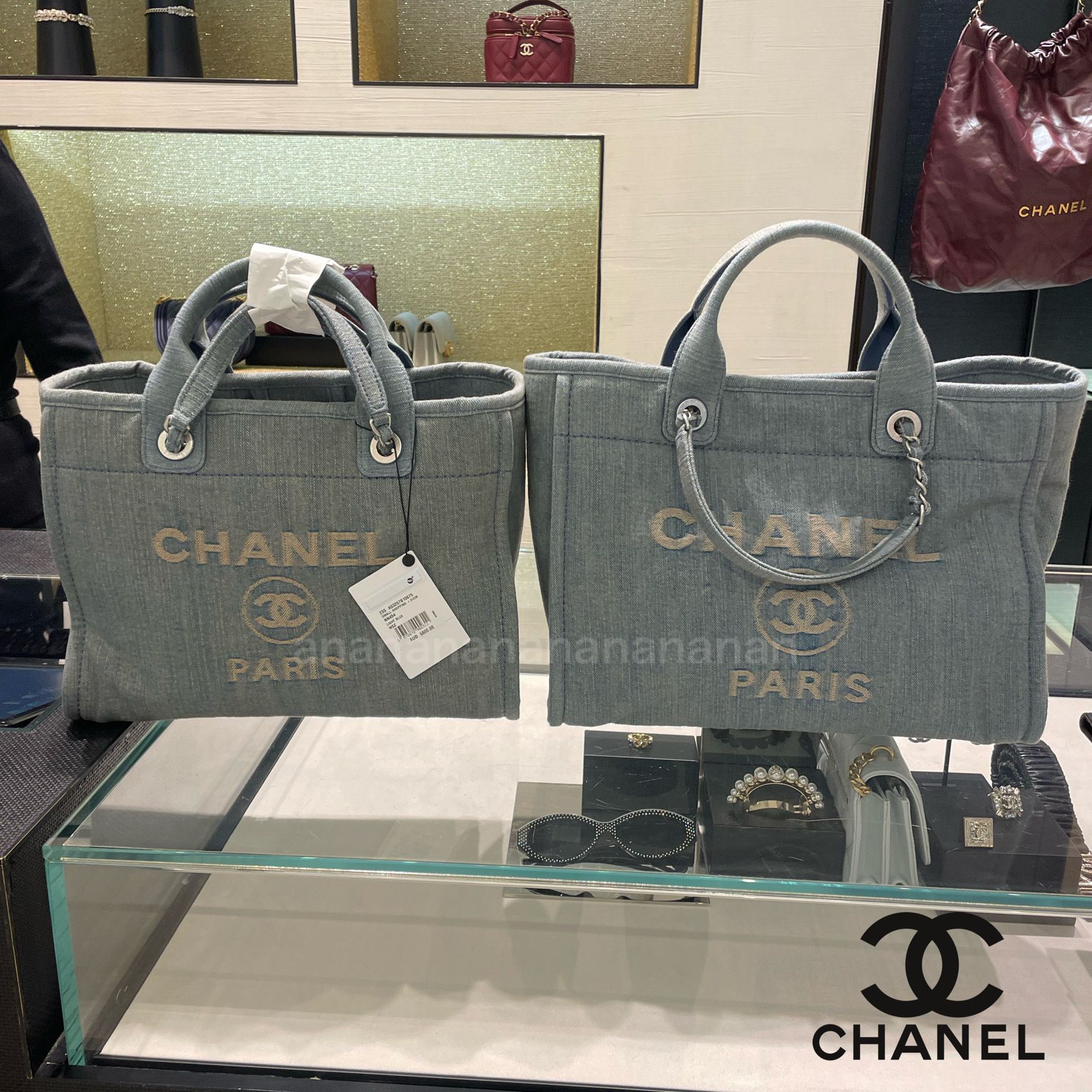 入手困難 ハンドル付トート ドーヴィル 直営店 (CHANEL/トートバッグ