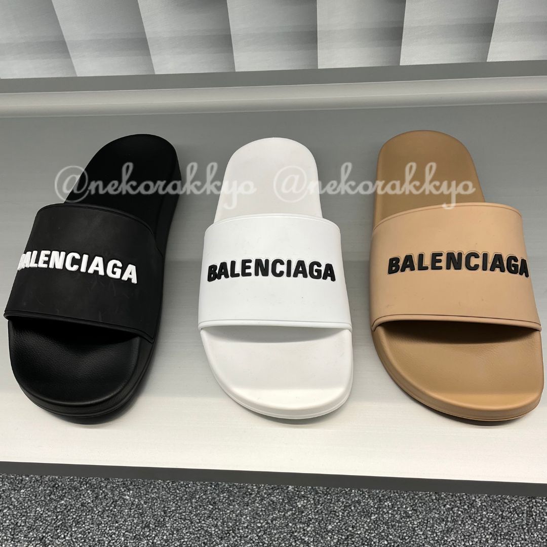 BALENCIAGA☆POOL SLIDE SANDAL☆プールスライドサンダル☆送込