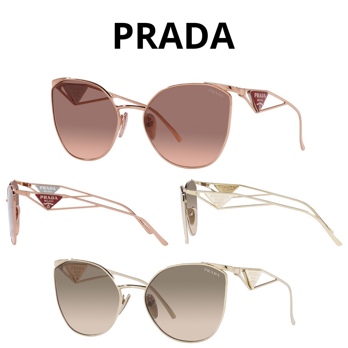 関税・送料込・国内発送＊PRADA＊三角 プレート ロゴ サングラス