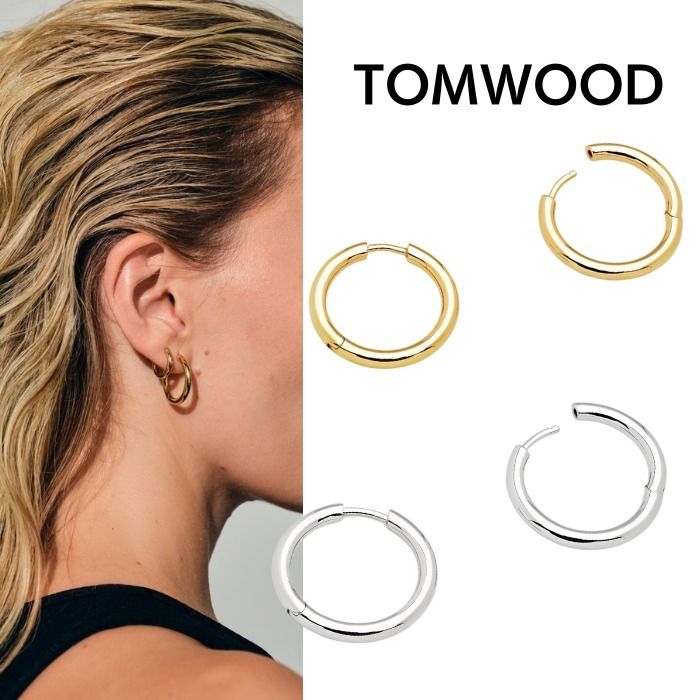 男女兼用】Tom Woodトムウッド フープ ミディアム ピアス (Tom Wood