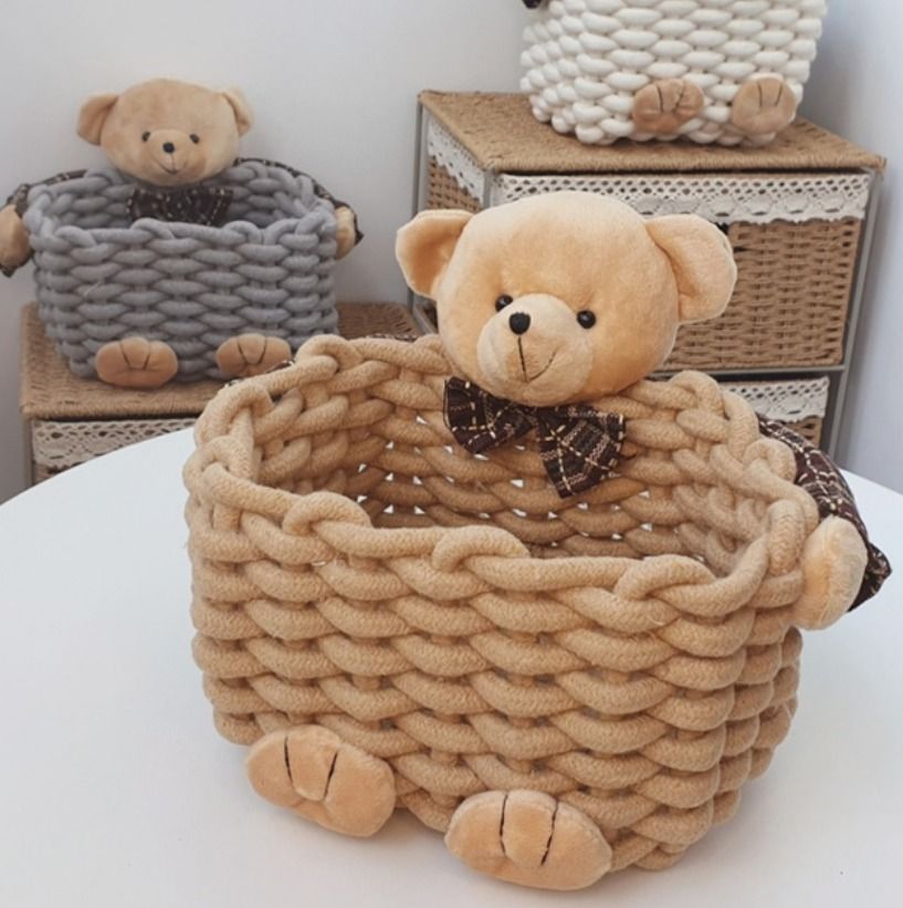 韓国雑貨 小物入れ クマ 収納 整理 かわいい インテリア 3種 (小物入れ