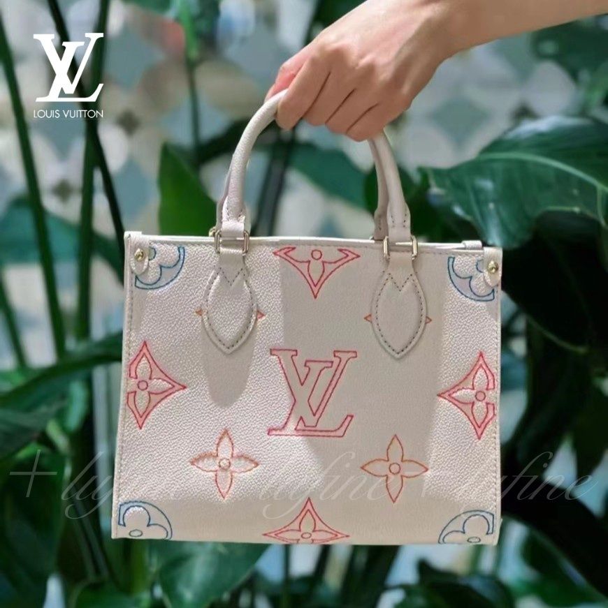 カラフルなステッチが可愛い♡】ルイヴィトン オンザゴー (Louis