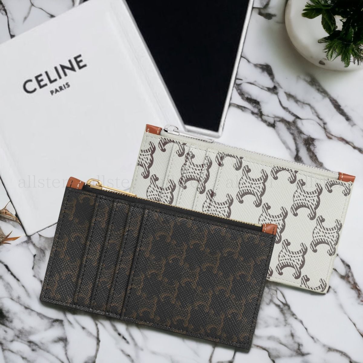 CELINE】セリーヌ トリオンフキャンバス フラグメントケース (CELINE