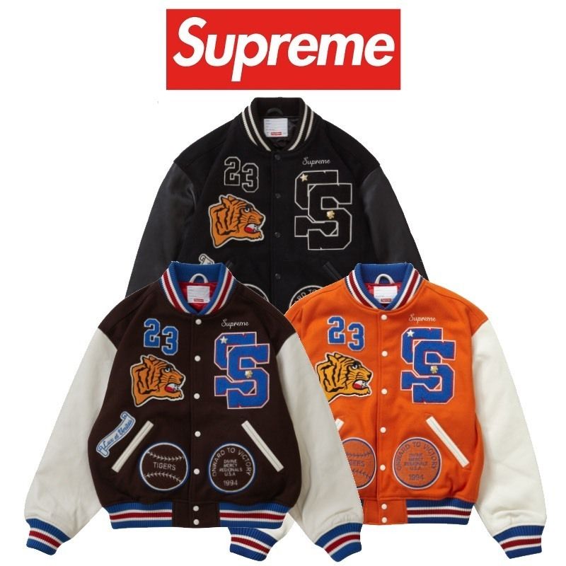 23FW Supreme Tiger Varsity Jacket シュプリーム タイガー (Supreme