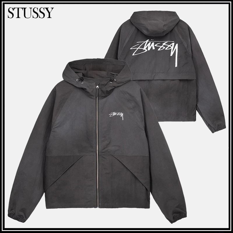 ☆STUSSY☆WAVE DYE BEACH SHELL ジャケット☆追跡可 (STUSSY/パーカー