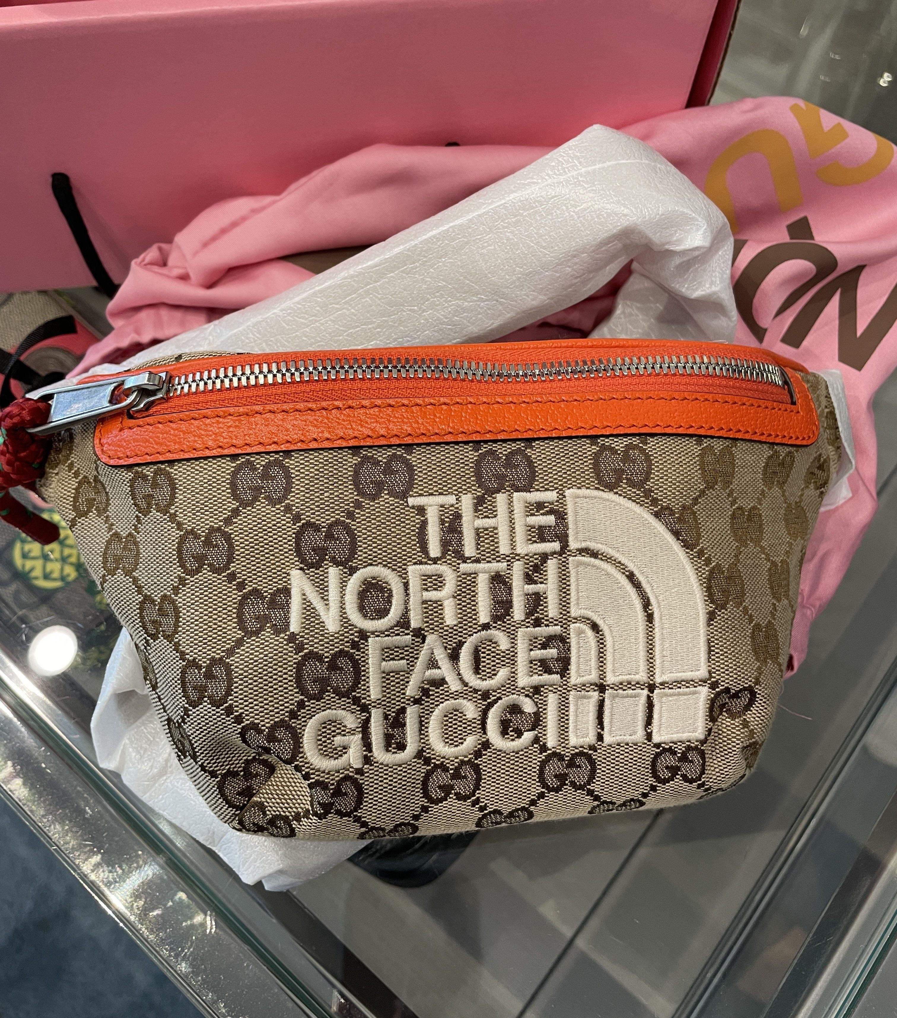 注目コラボ GUCCI ノースフェイス × グッチ ショルダーバッグ (GUCCI