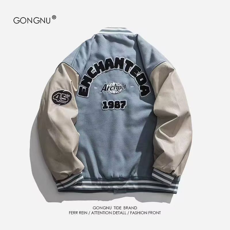 ユニセックス スタジャン レザージャケット ブルゾン 全3色