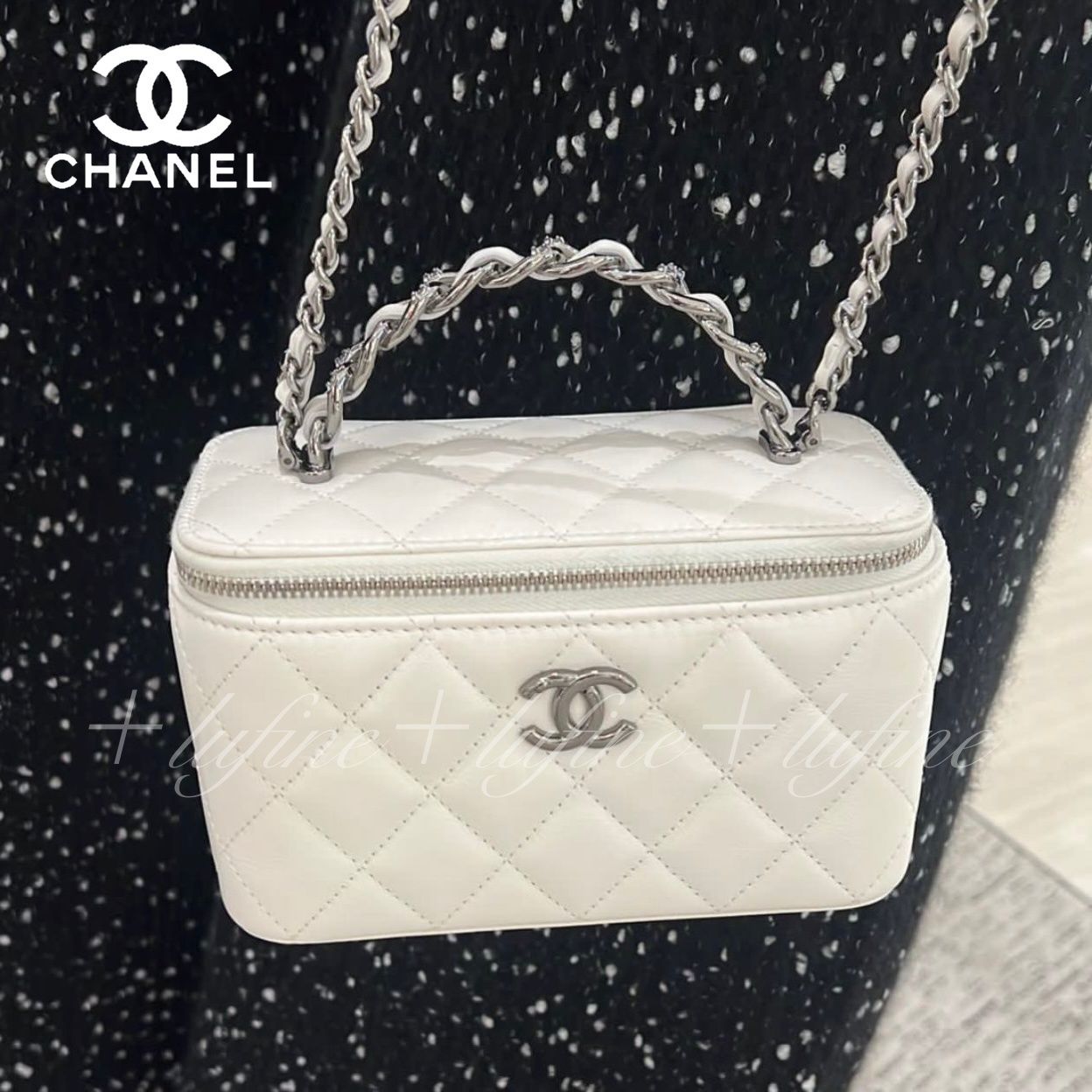 ミラー付きで便利♪】CHANEL バニティバッグ チェーンクラッチ (CHANEL