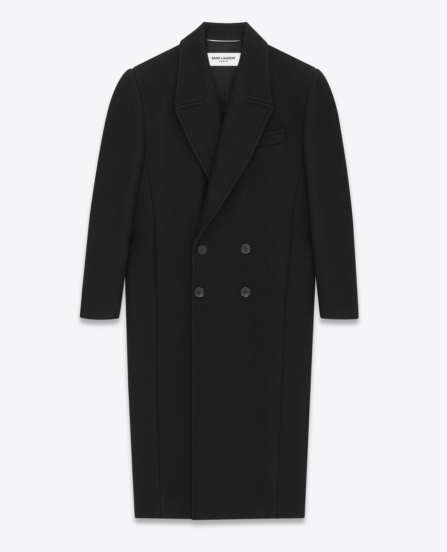 Saint Laurent《オーバーサイズコート》カシミヤ BLACK 直営店 (Saint