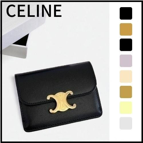 CELINE】セリーヌ トリオンフフラップ付き カードホルダー (CELINE